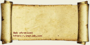 Jakov Tošković vizit kartica